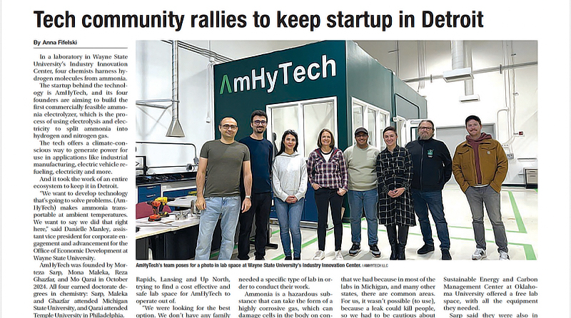 AmHyTech At Crains Detroit Business